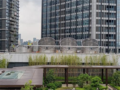工業生產中圓形冷卻塔噪音的解決方案,工業生產圓形冷卻塔的原理
